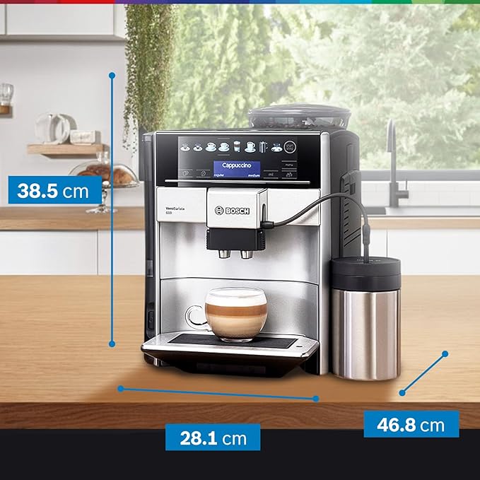 Bosch Series 6, Fully Automatic Espresso Machine, Verobarista 600, Silver