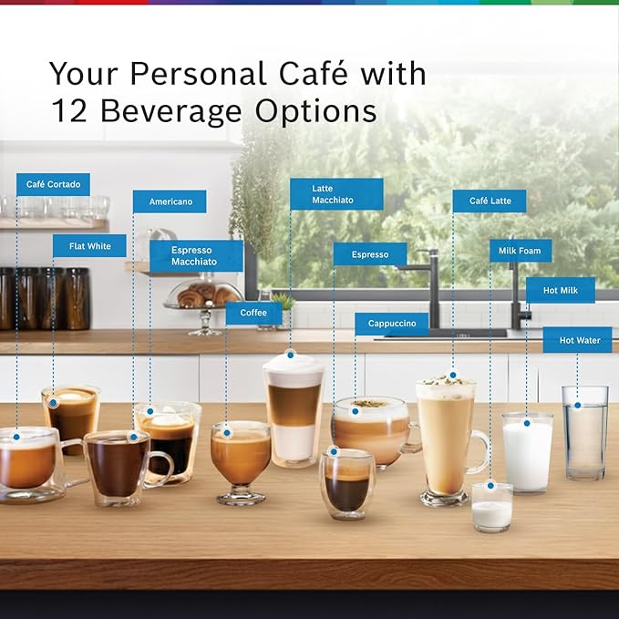 Bosch Series 6, Fully Automatic Espresso Machine, Verobarista 600, Silver