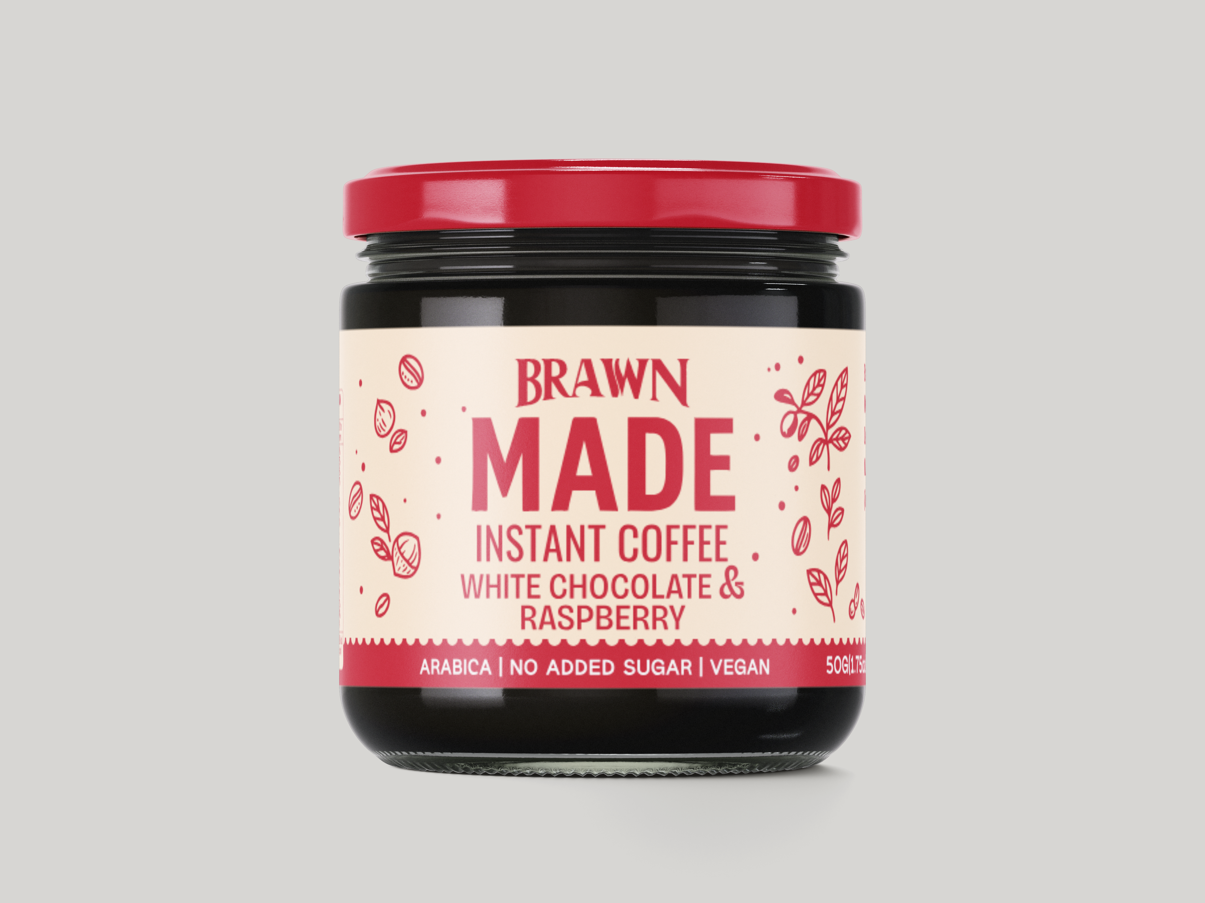White Chocolate And Raspberry Freeze-Dried Instant Coffee | Brawn